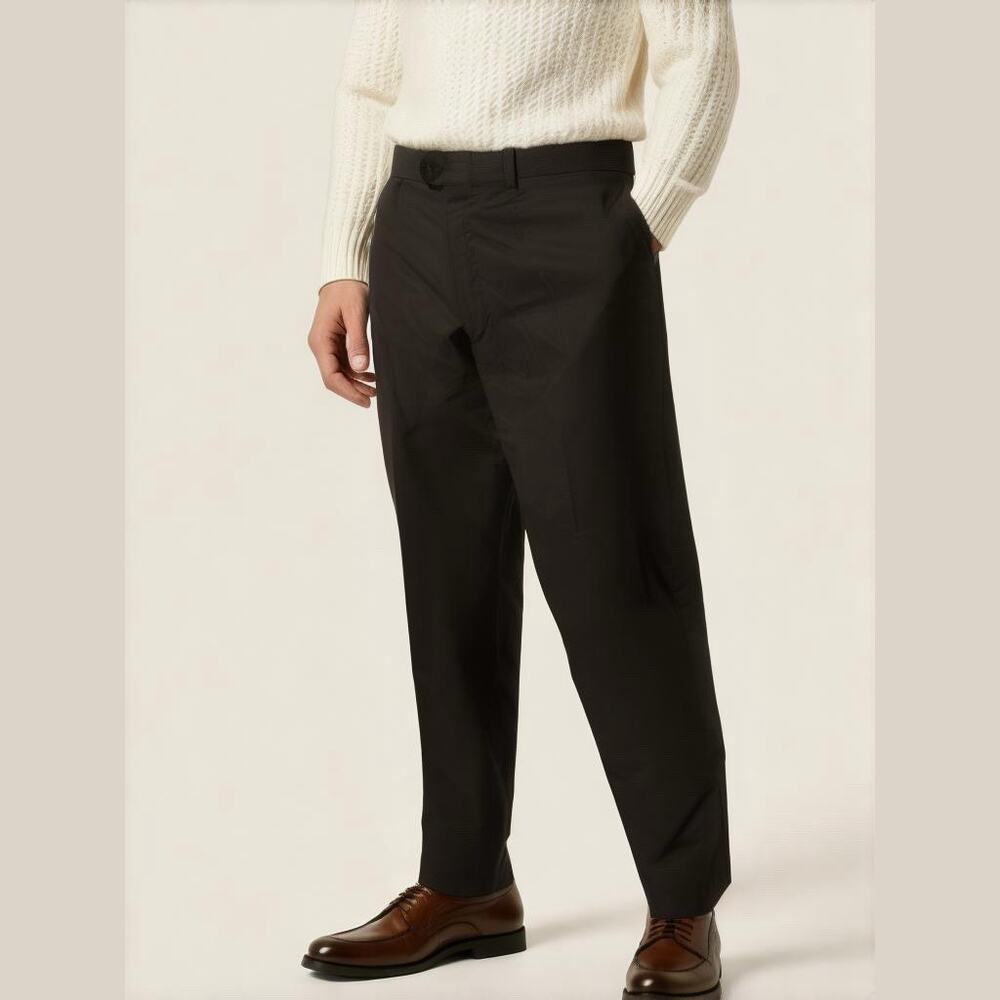 Haggar Mens Pants Sz 42W x 32L Dark Brown Essential Comfort Dress‎ Pants NEW